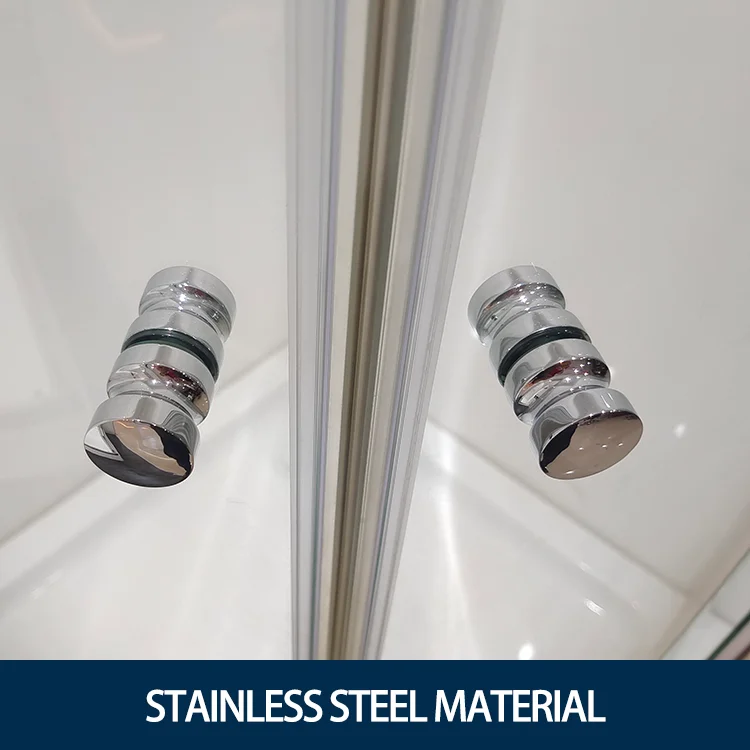 Cheap Durable 6mm 8mm 10mm Thickness Curved Aluminium Shower Sliding Door Double Slide Sliding Shower Door With Magnetic Seal