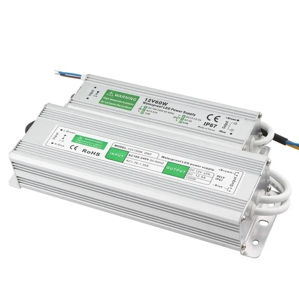 IP67 Waterproof Lighting Transformers DC 12V 24V Power Supply Led Driver For 5050 2835 3528 led strip light