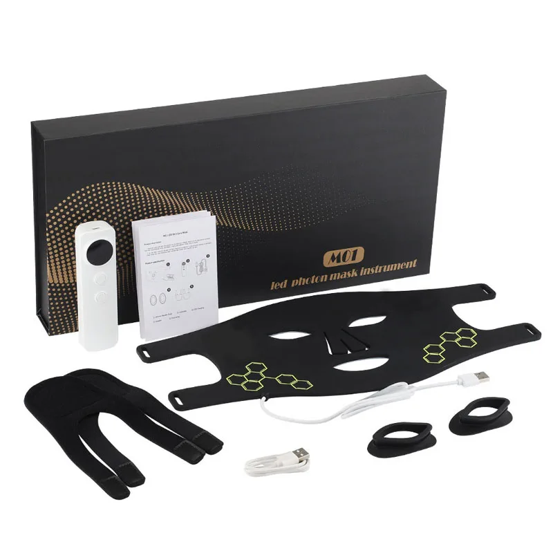 2024 OEM Led Mask Face Silicon Red Infrared Portable Rechargeable Wireless Silicone Led Mask