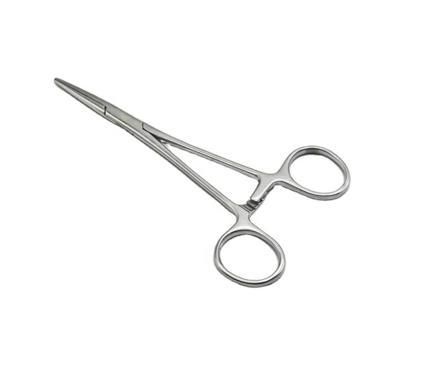 Made of Steel and Metal Dressing Forceps Curved Medical Device Complete Range Hemostat Forceps Locking Tweezers Clamp Curve