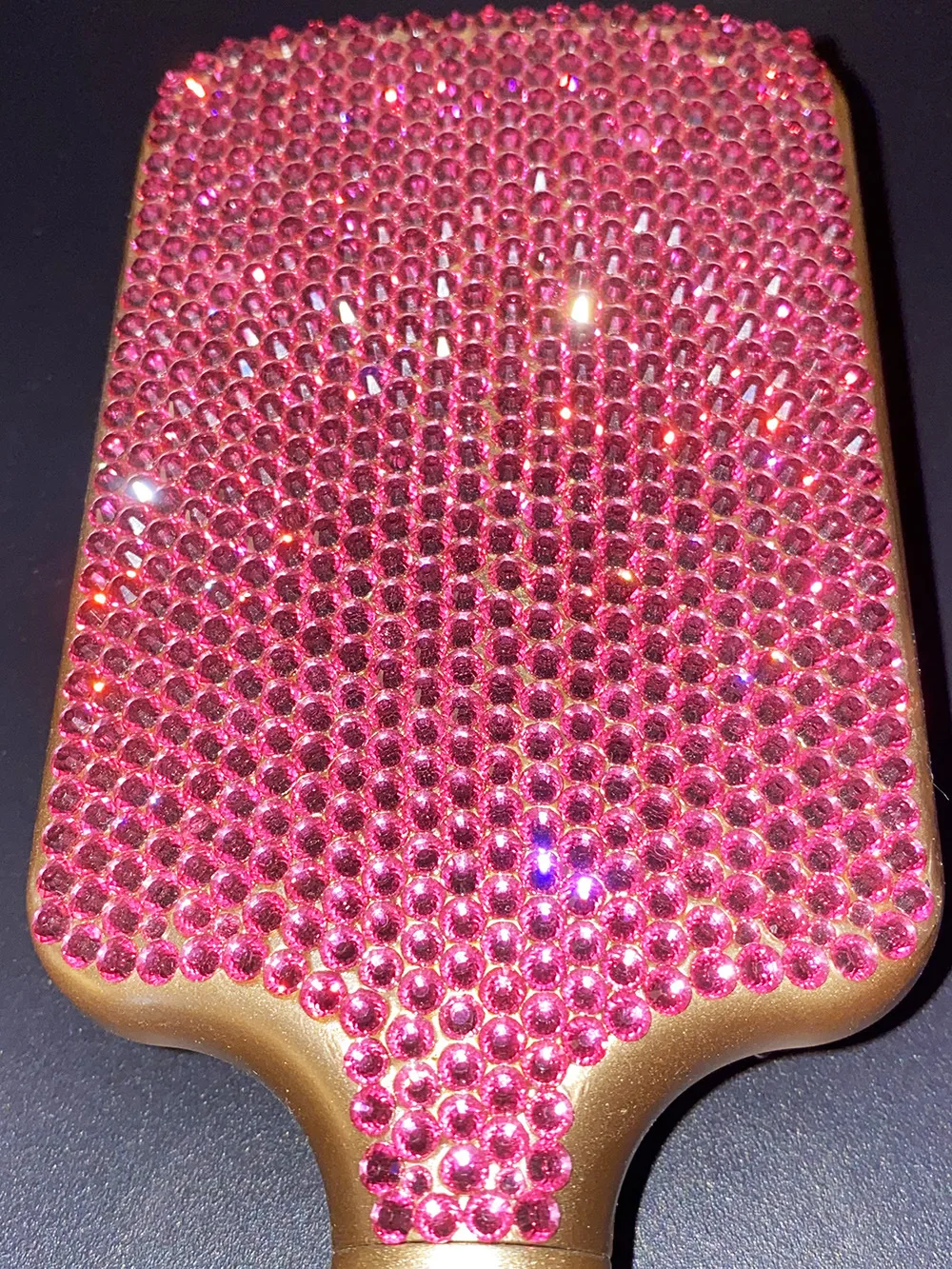 Personalized Hair Brush Custom Rhinestone Bling bling Comb For Women