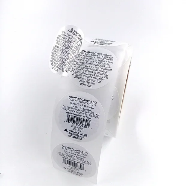 Custom Double layer Label Sticker Hand Washing Adhesive Labels Multi-Layer Booklet Folding Labels sticker