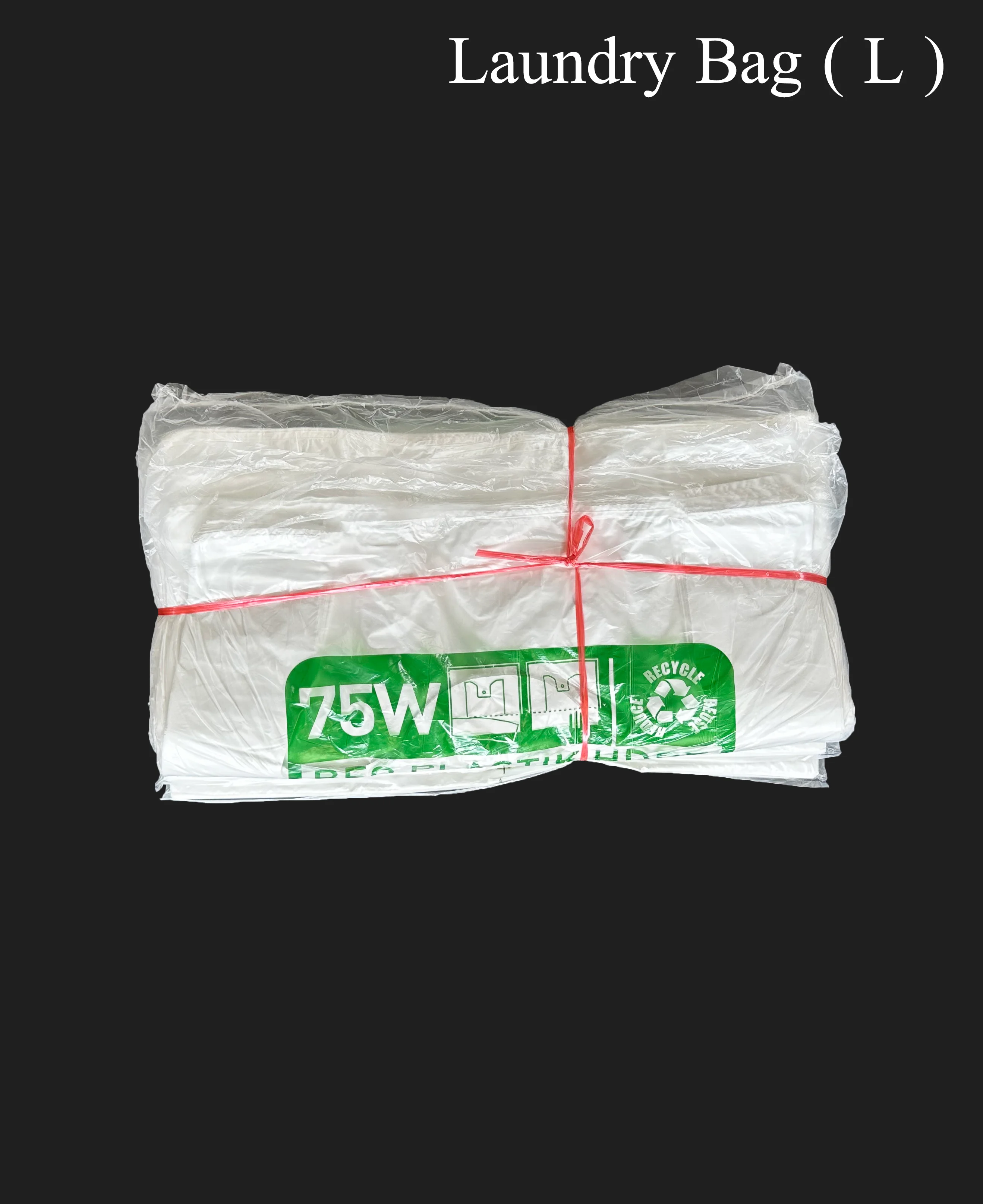 High Quality White L Size Singlet Laundry Bag High Density Polyethylene Suitable For Laundry