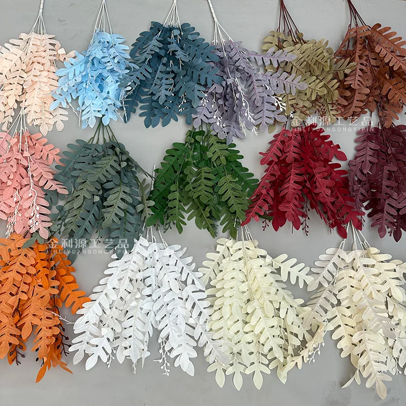 50 cm short branches 5 forks bunched locust leaves wedding hall forest false leaves Party Decoration Supplies