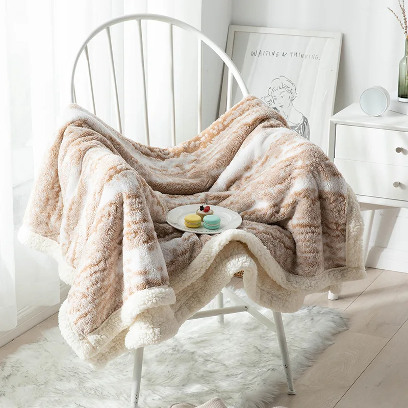 High Quality Super Warm Flannel Coral Fleece Blanket Fur Blanket Flannel Fleece Jacquard Flannel Blanket