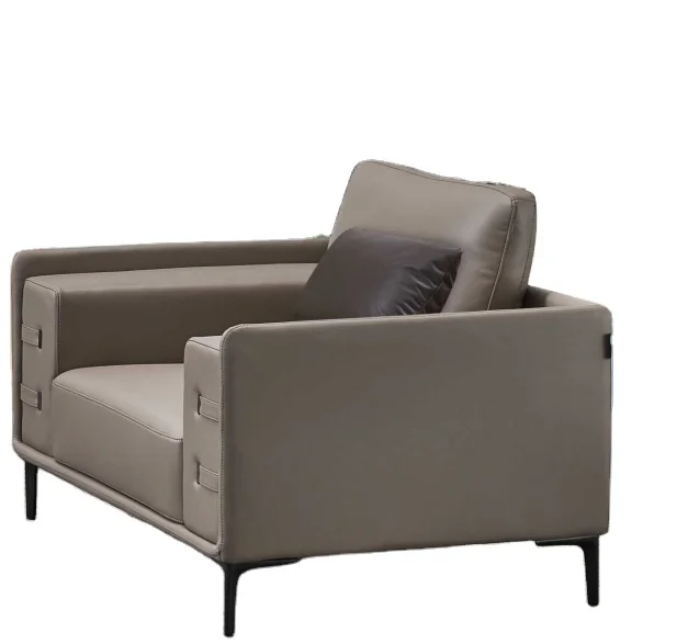 Factory Office Waiting Room Furniture Sofa Sets Leisure Sofa PU Leather Modern Contemporary Reception Sofa Foshan