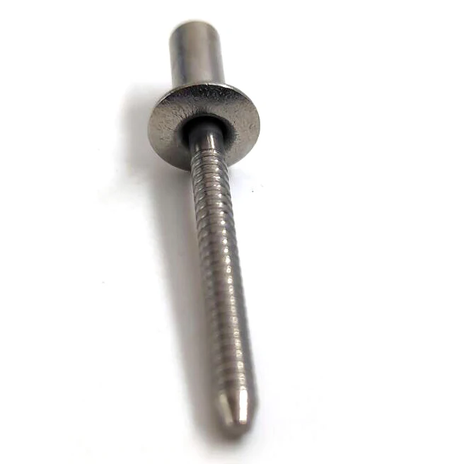 Stainless steel Closed End Blind Rivets With Break Pull Mandrel And Protruding Head diameter M2.4 M3.2 M4 M4.8 M6.4