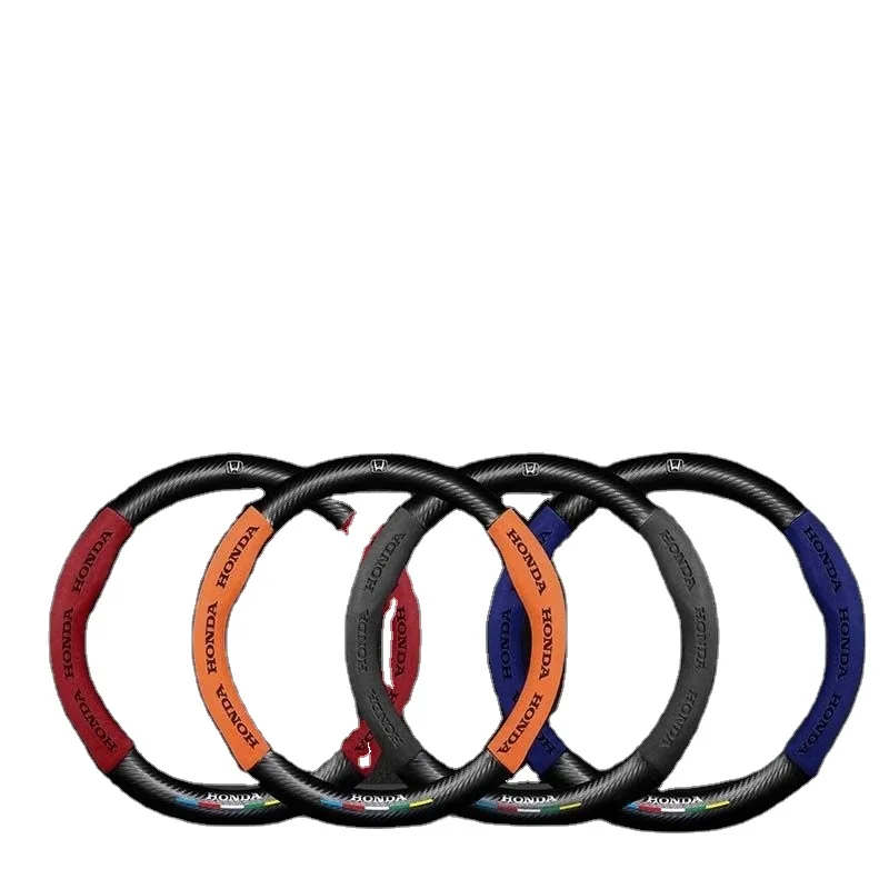 Custom suede leather special car sports auto steering covers for Interior Decor wheel steering cover for BWM AUDI sedans UV Cars