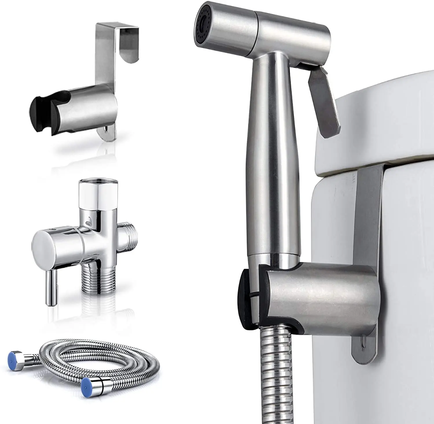 Redge - stainless steel bidet sprayer kit for bathroom accessories cloth diaper shattaf shower toilet sprayer bath toilet atta