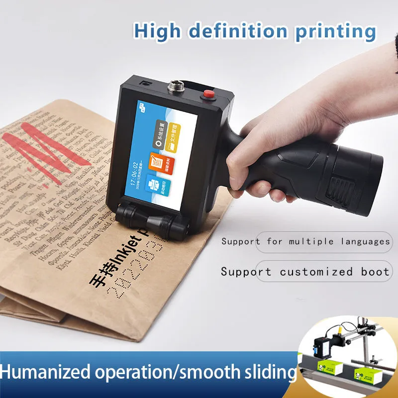 New Printer Handheld Inkjet Printer Hand Held Portable Ink Jet Printer For Box Logo Batch expiry Encoder