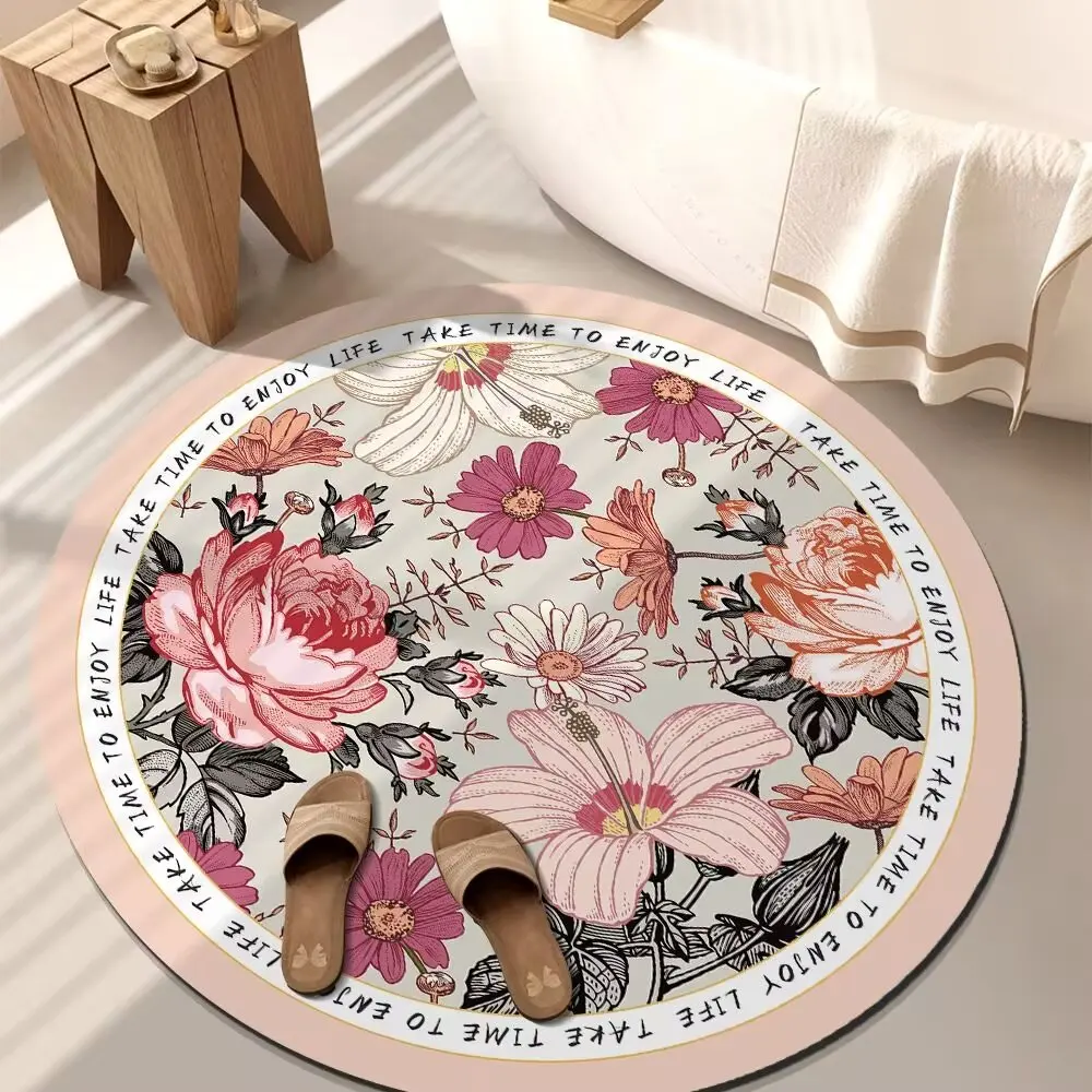 Wholesale pvc printed vinyl rug kitchen plastic floor mats for home