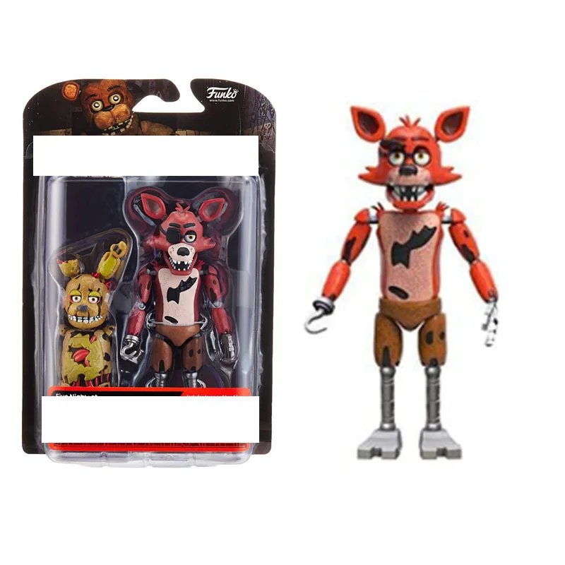 Hot Sale  Movable Joints Five Nights at Freddys Anime Action Figures Bonnie Foxy Freddy Nightmare Edition PVC figure Toy