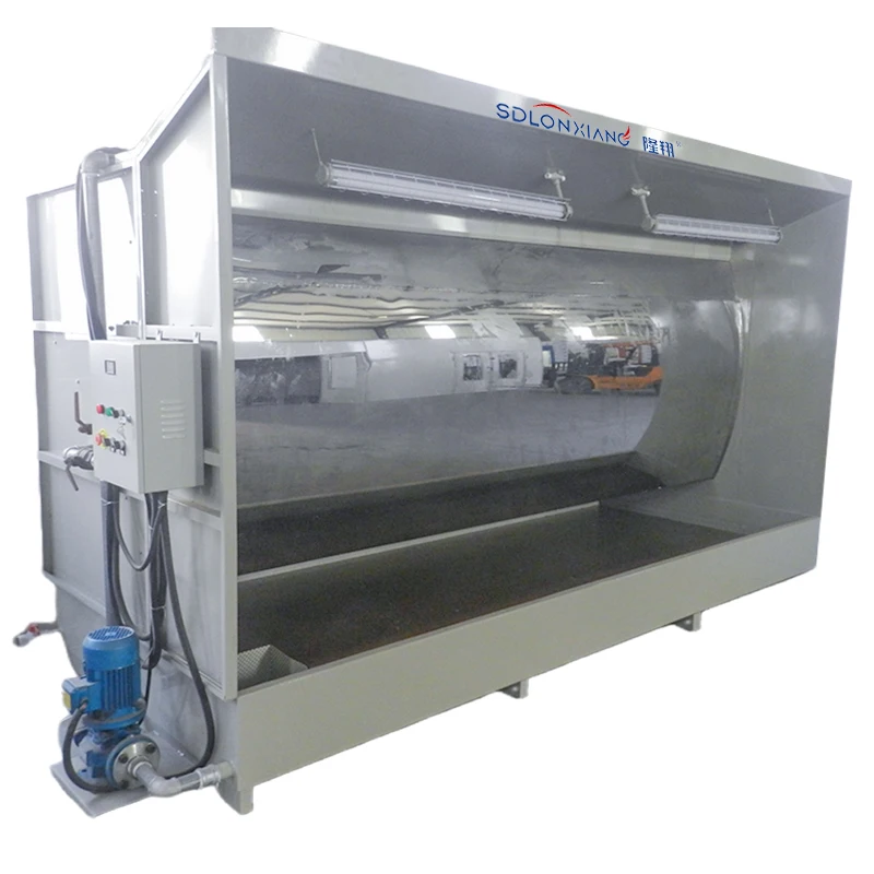 Small Spray Booth with Water Curtain Water Type Paint Bench