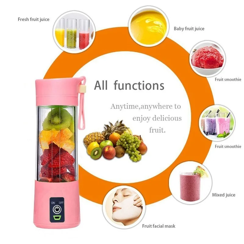Personal Blender with 2000mAh USB Rechargeable Battery Electric Blender Portable Blender