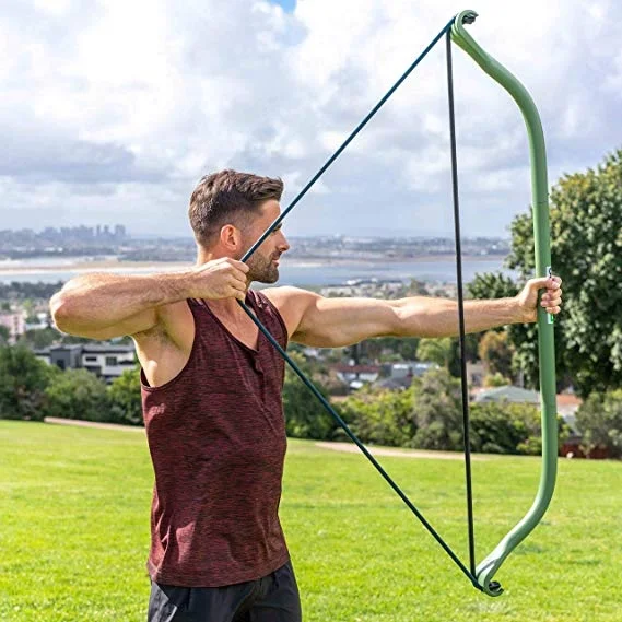 Wellshow спортивный лук, Портативная Домашняя тренажерная система сопротивления, тяжелый набор для тяжелой атлетики и тренировок с интервалом HIIT