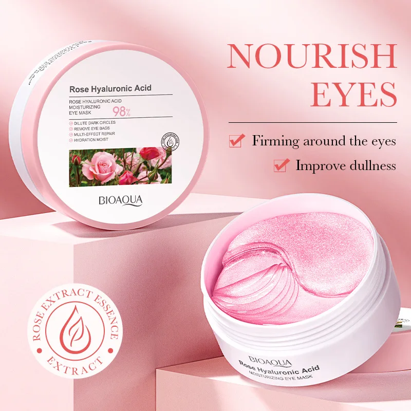 Wholesale BIOAOUA Rose Cotton eye Mask Hydrates and moisturizes eye mask to improve dark circles and eye lines