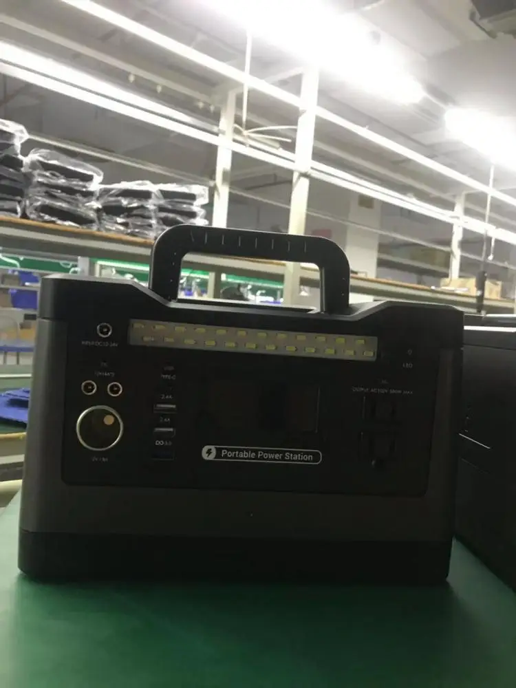 camping home use all in one lithium ion battery 220V UPS 500W portable solar power generator