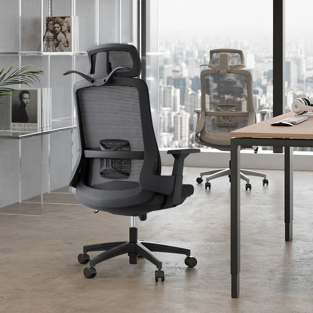 New Design Ergo Mesh Computer Chair Swivel Home Office Chair With Headrest