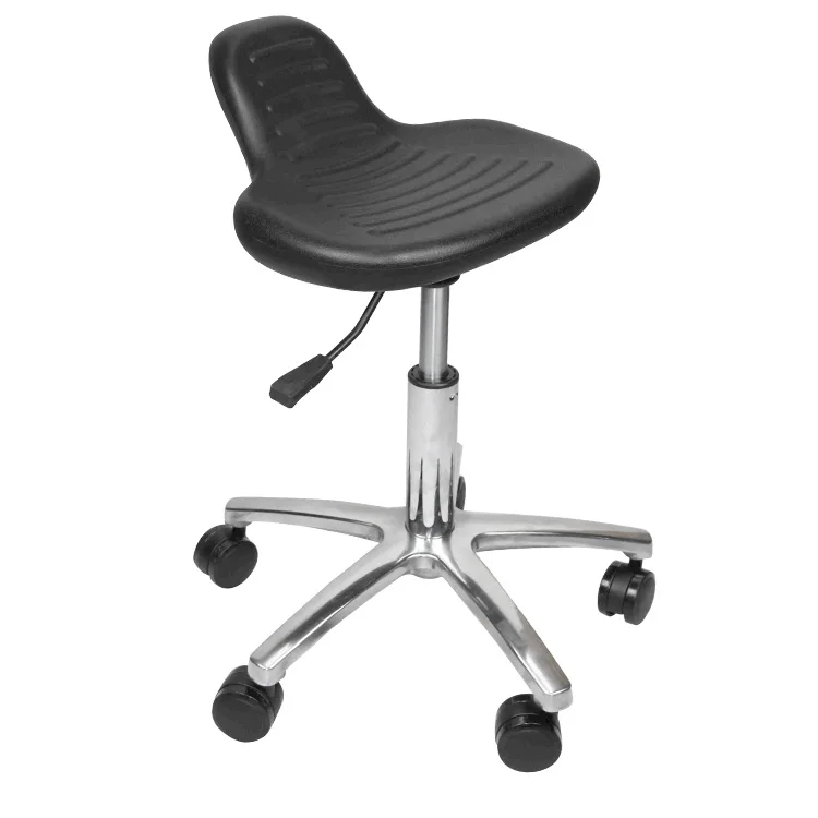 Lab Antistatic Chair Stool Pu Leather Metal Laboratory Esd Chair