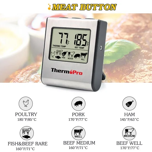 
Wholesale Price Thermopro TP16 Digital Kitchen Grill Meat Cooking Thermometer with Probe 