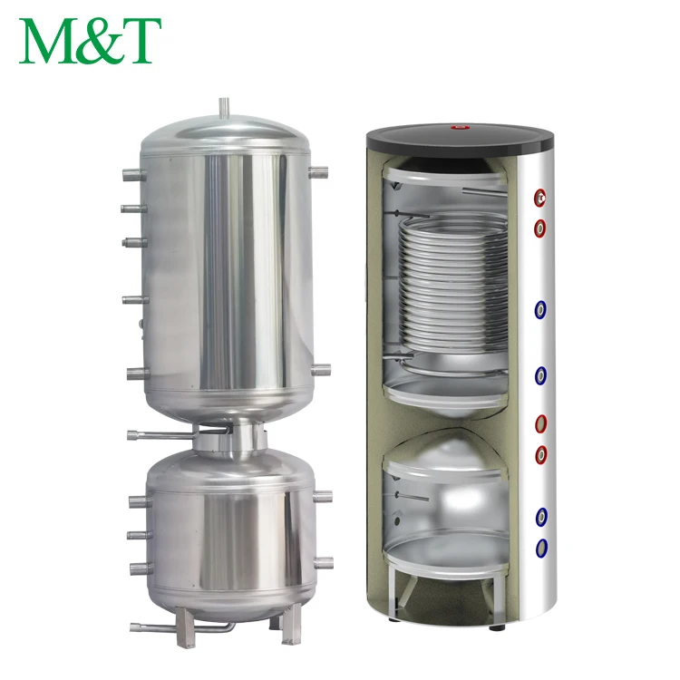 250L 2-1 unit pufferspeicher heizung DHW&Heating heat pump hot water cylinder monoblock double inner tank water heater