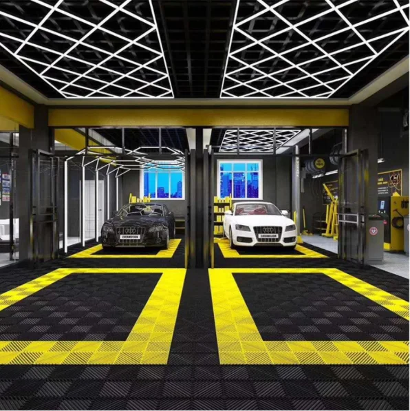 Plastic Car Wash Splicing Grid Grille Interlocking Garage Floor Carwash Grating Mats Anti Slip Pp Removable