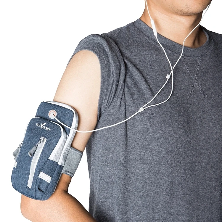 
Travelsky air permeable water-resistant mobile phone gym arm sports bag 