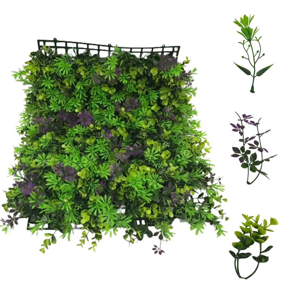 40x60cm Decorative Wall Panels Backdrop UV Resistant Artificial Plastic Plant Wall