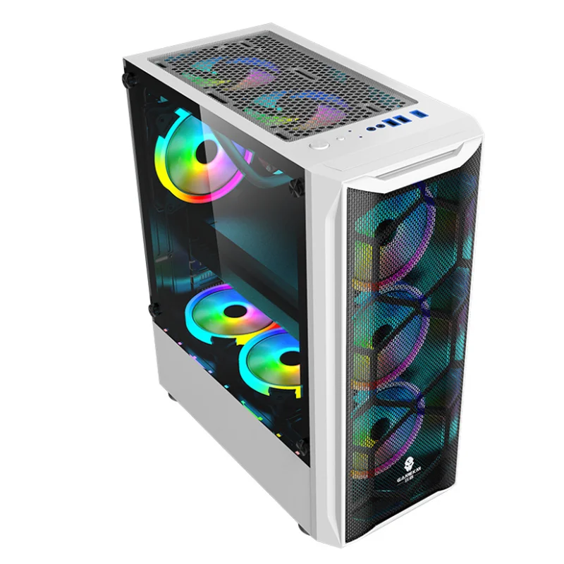 High Quality Wholesale Custom Cheap sheet metal computer case white pc with best price