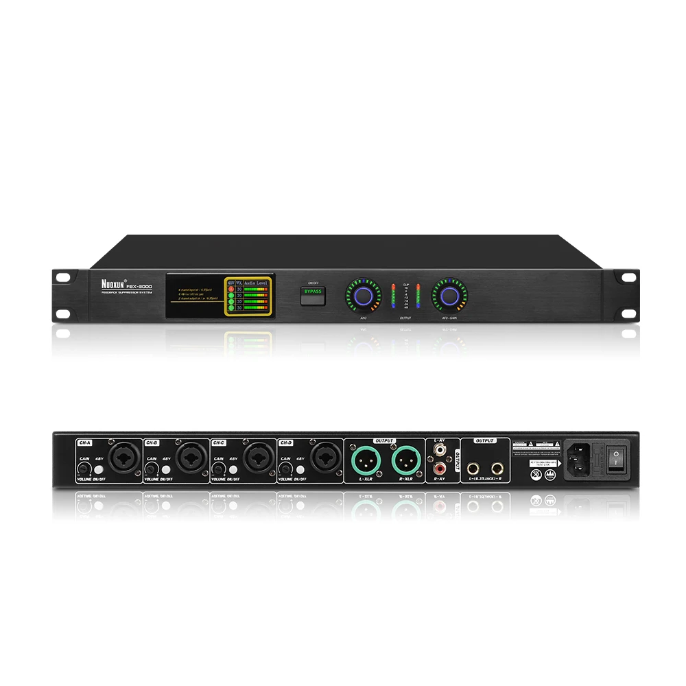 professional digital soundhole microphone conference  sound system feedback suppressor