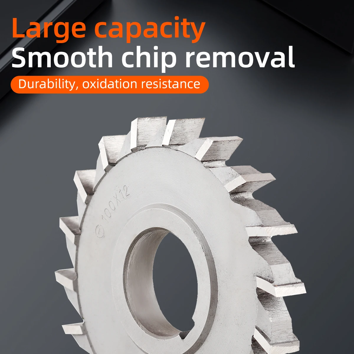 HSS Three-Sided Edge Milling Cutter Customized 50 63 75 80 100 125 150 Straight teeth staggered teeth milling cutter