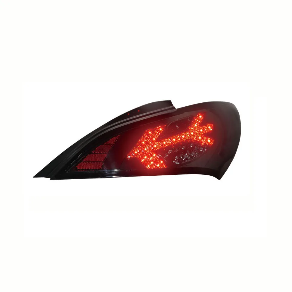  Для Hyundai Genesis Coupe 2009-2011 светодиодный задний фонарь со светодиодной лампой поворота полностью дымчатый