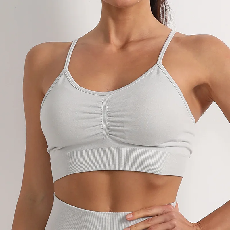 New innovative product women multiple colour quick dry seamless fitness sport underwear yoga bra