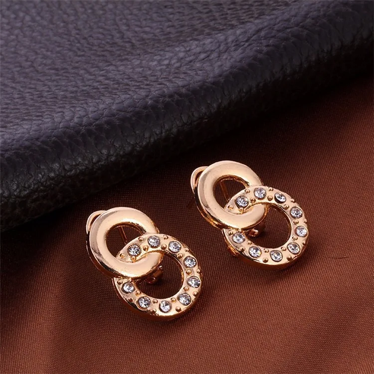 Free samples Fashion Women Accessories Necklace Earrings Bracelet Ring Four Piece Set Jewelry Sets For Women