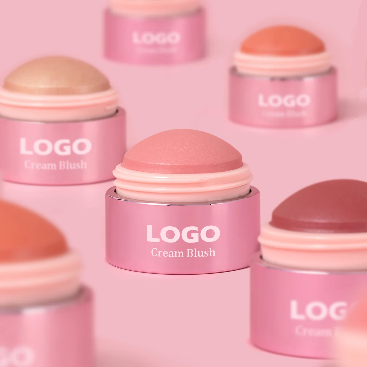 High Quality Professional Luxury Multi-Use Hot Pink Blush Balm Cute Mini Lip & Cheek Tint Creamy Glowing Blush Dark Skin Tones