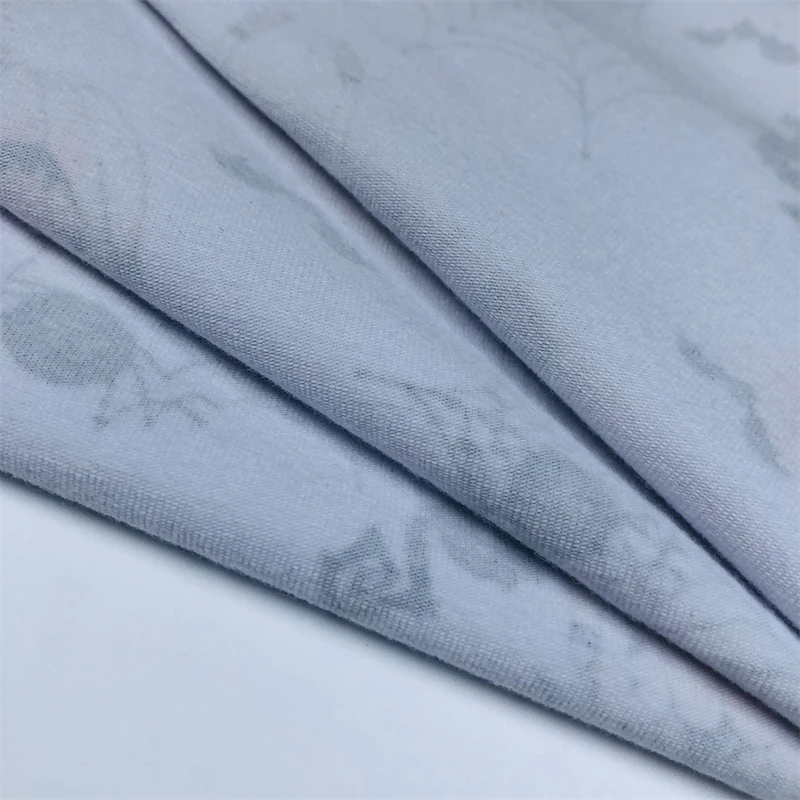 Attractive Price Wholesale Digital Printed Organic Multi Colors 95% Cotton 5% Spandex Cotton Lycra Fabric For Baby