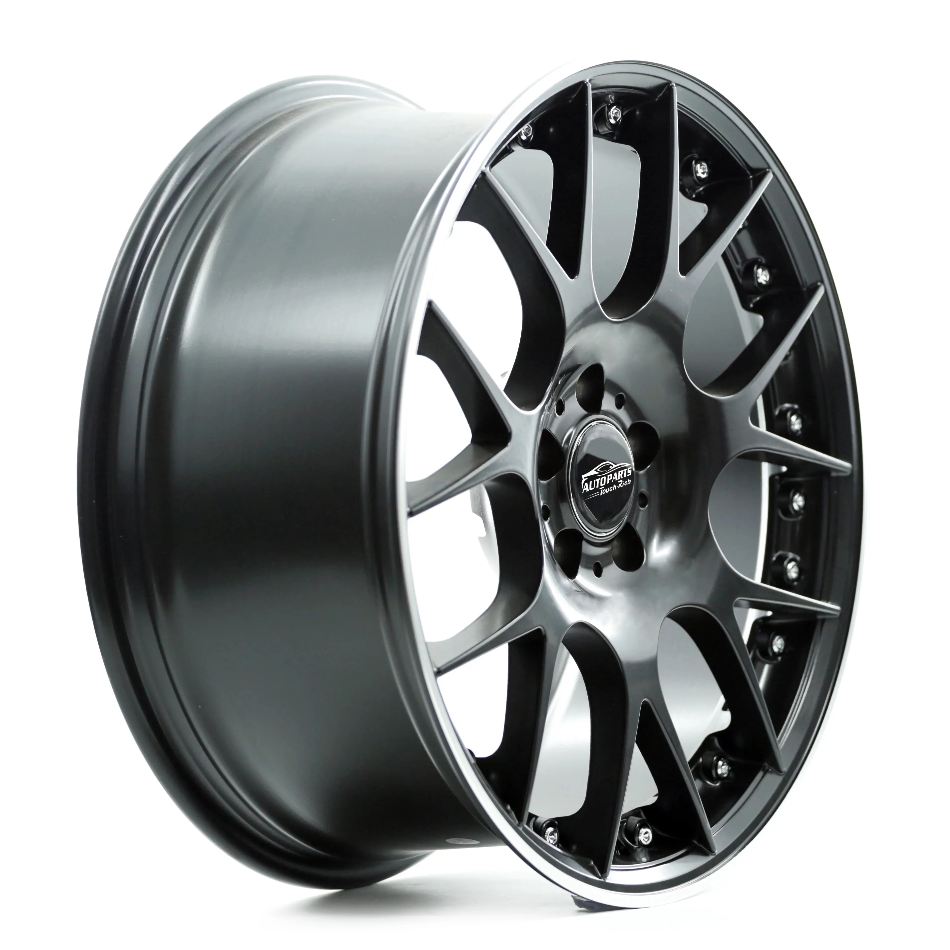 China Rayone Wheels Factory A048 Classical Mesh Design With Flat KS Center Cap For Passenger Car