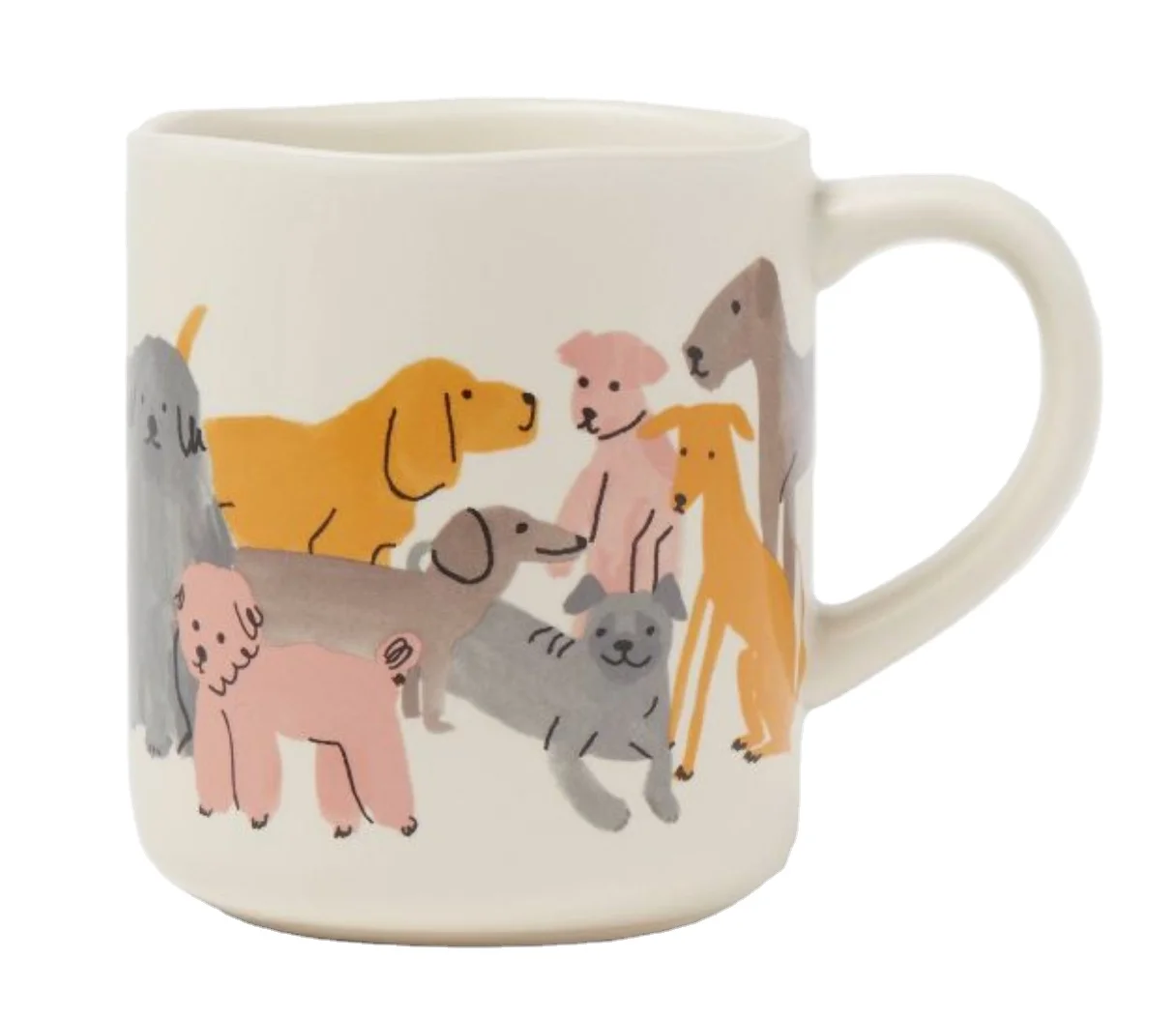 12/14/16oz customizable Gift Accessories Cat/Puppy figure style White Vintage Restaurant style Classic Cream coffee mug