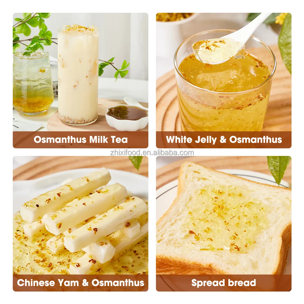 2 кг двойного счастья сладкий аромат фруктовый джем со вкусом османтуса для напитков или смузи