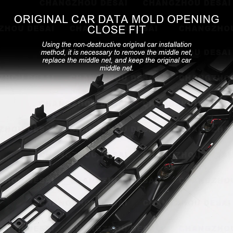 Car Exterior Accessories Body Kit ABS Radiator Raptor Grille Car Front Grille for Ford Bronco 2/4 Door 2021 2022 2023