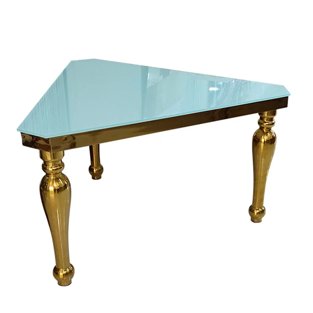 
v design dining table rose gold glass table 