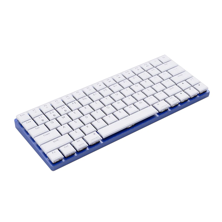 79-key dual mode wired wireless with White backlight Aluminum compact mechanical BT keyboard for PC Laptop Tablet
