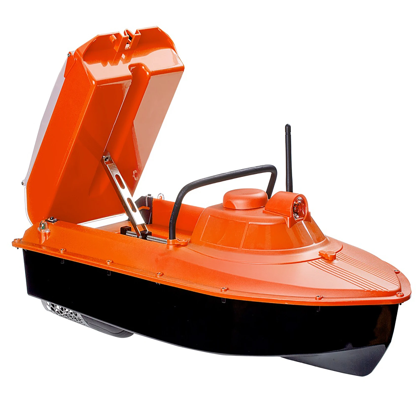 JABO2BG-7.4V10A*2 Orange  GPS Auto navigation fish finder bait boat  delivery Store 16 points
