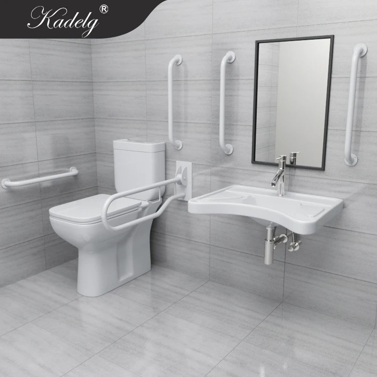 Bathroom Two piece Ceramic Handicap Toilets for Sale with Sink