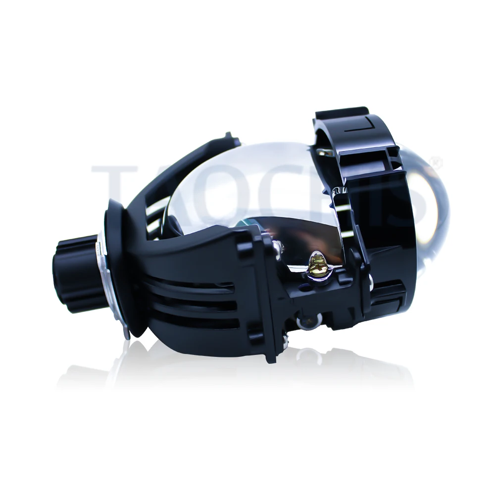 TAOCHIS Car 2.8 inch Headlights Plug and play Type 25W 30W LED Car Bi led projector lens White 6000K Retrofit  lighting lights