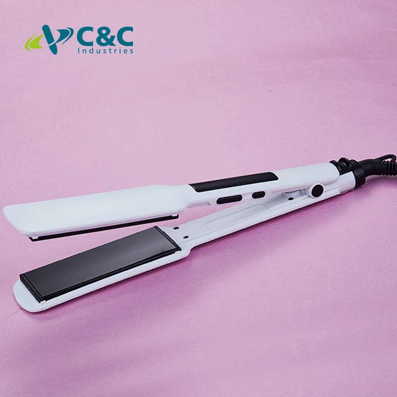 C&C 2 in 1 Ceramic Coating Plant PTC Heating Element Flat Iron Hair Straightener Curler