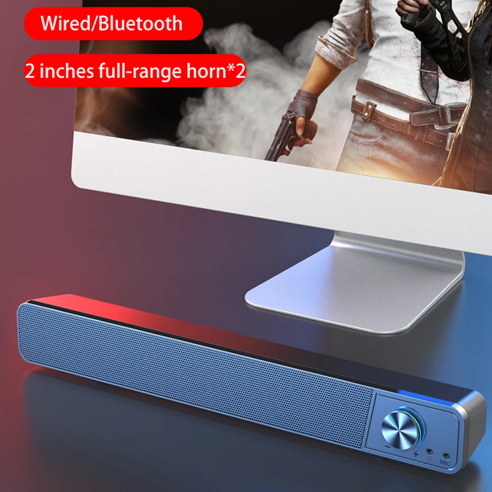 2020 ТВ звуковая панель AUX USB Проводная Беспроводная BT Колонка домашний кинотеатр объемная для ПК компьютера колонки