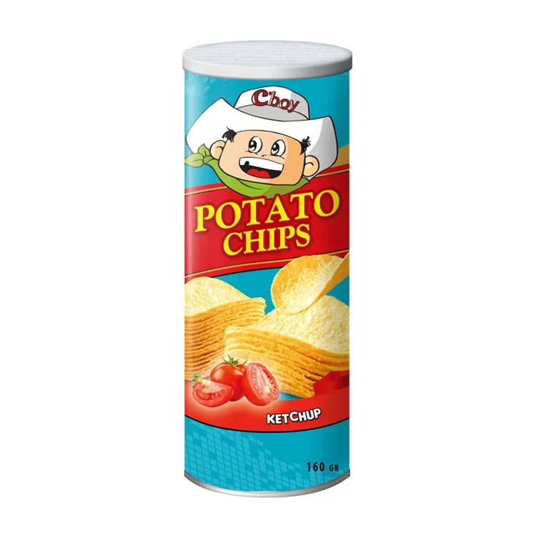 Stackable gluten free potato chips