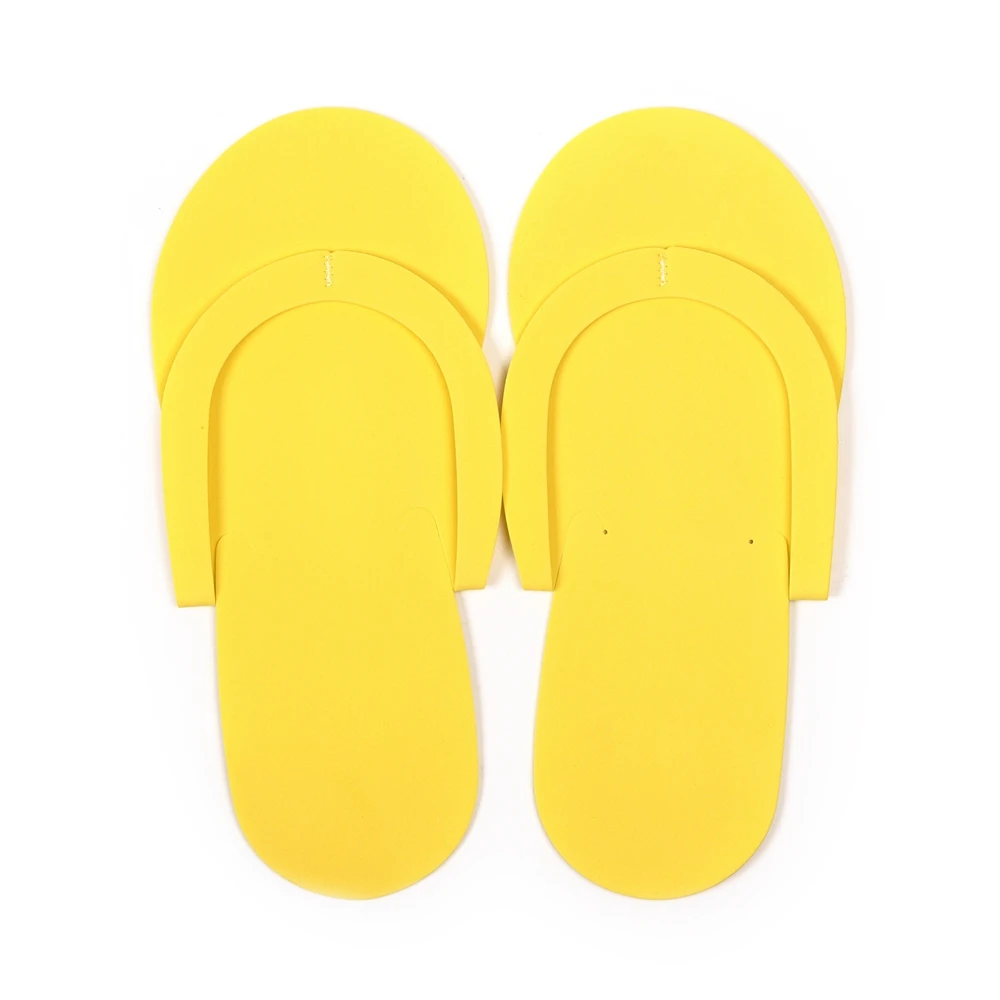 Disposable Foam Slippers EVA Foam Pedicure Slipper Portable Light Flip Flop For Hotel Nail Salon Spa Beach Sandals