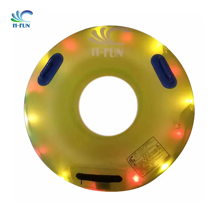 Float lazy river tubing water park tube with twingle light inflatable wave pool floater